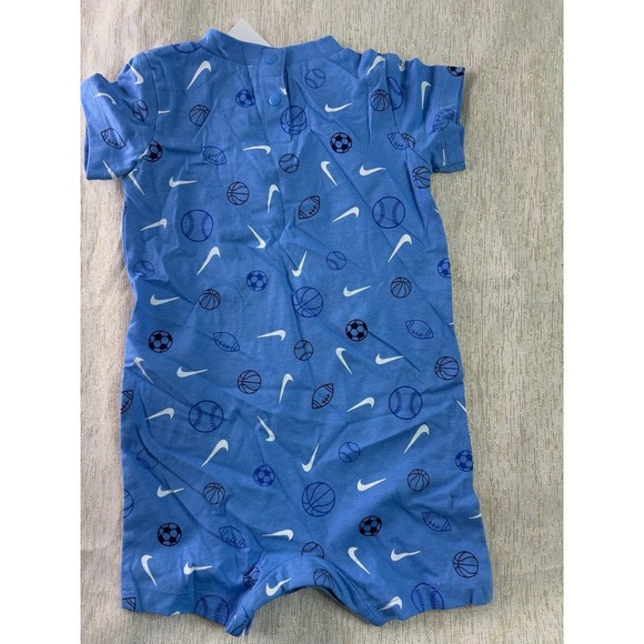 NWT blue Nike short sleeve onesie size 9 months - Picture 7 of 7